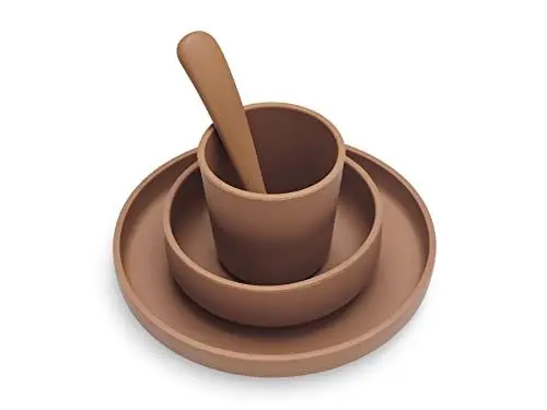 Produktbild: Jollein Kindergeschirr-Set 4-teilig - Caramel