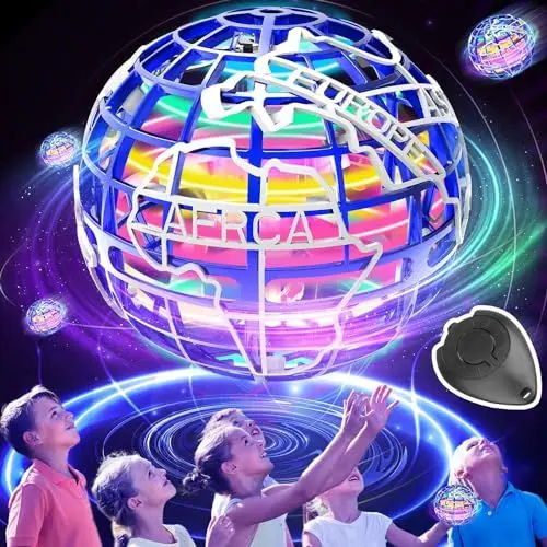 Produktbild: JOLLY FUN Flying Ball Spielzeug Fliegender Ball Mini Drohne für Kinder,Flying Orb,Magischer Hoverball mit LED Lichter Flugzeug Spielzeug für Jungen Mädchen Indoor Outdoor