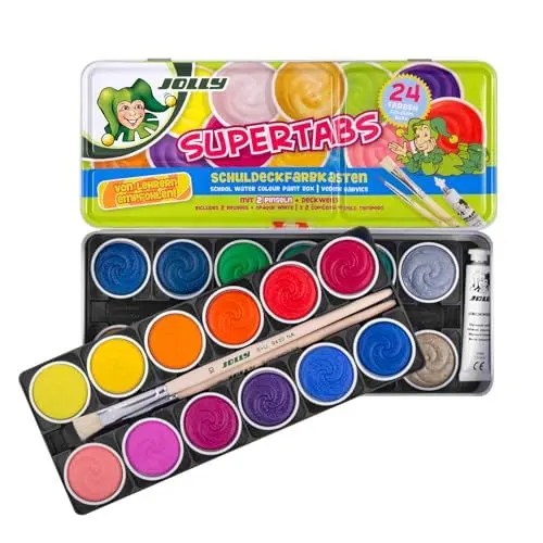 Produktbild: JOLLY Supertabs Deckfarbkasten Classic, 24er-Metalletui
