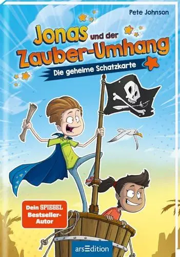 Produktbild: Jonas und der Zauber-Umhang – Die geheime Schatzkarte (Jonas und der Zauber-Umhang 2): Lustiges Kinderbuch ab 7 Jahre | ideal zum Lesenlernen