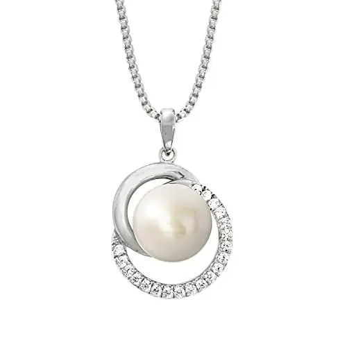 Produktbild: Joop! 925 Sterling Silber Damen Schmuck, mit Zirkonia synth., mit Süßwasserzuchtperle, Silber, Kommt in Schmuck Geschenk Box