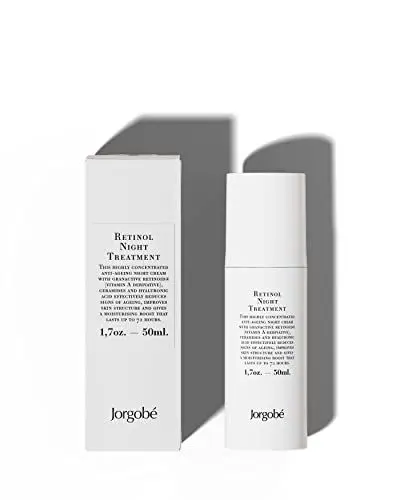Produktbild: JorgObé Retinol Night Treatment 50 ml I Anti-Ageing-Nachtcreme mit Granactive Retinoid (Vitamin A), Ceramiden und Hyaluronsäure I reduziert effektiv die Zeichen der Hautalterung