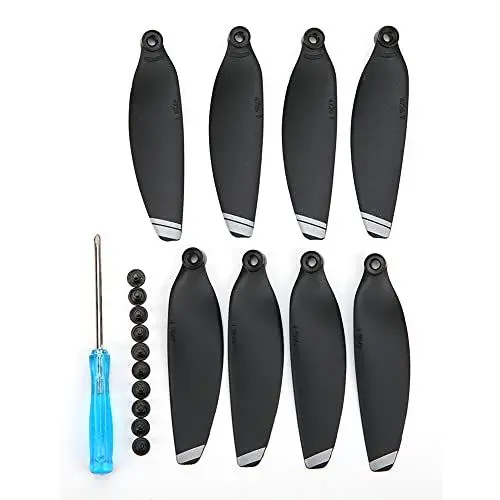 Produktbild: JOROBURO 2 Paar Mavic Mini-Propeller-Zubehör, Drohnen-Ersatz, Geräuscharme und Schnell Lösbare Propellerblätter für DJI Mini 2/Mavic Mini-Drohne, 4726F Ersatz-Requisitenblätter,(Weißer Rand)