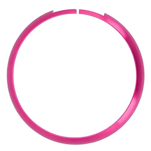 Produktbild: JOROBURO Fernbedienungs-Schlüsselanhänger-Verkleidung, Aluminiumlegierung, Smart Rim-Verkleidungsabdeckung, Autoschlüssel-Dekorationszubehör, Ersatz für Mini R55 R56 R57 R58 R59 R60(Rosenrot)
