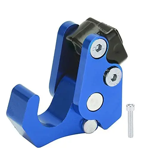 Produktbild: JOROBURO Universeller Motorradhaken, CNC-Aluminiumlegierung, Helmtasche, Gepäckaufhänger, Tragehalter, Klauenförmiger Motorradhaken, Motorrad-Universalhaken-Ersatz(Blau)