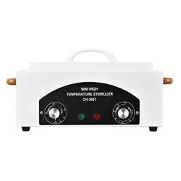 Produktbild: JOSBES 300W Heißluftsterilisator Desinfektion 220℃ Trockene Hitze Sterilisator Hochtemperatur-Sterilisator-Nagel-Werkzeug-Sterilisator mit Timer für Kosmetik, Fusspflegestudios, Friseursalon (White)