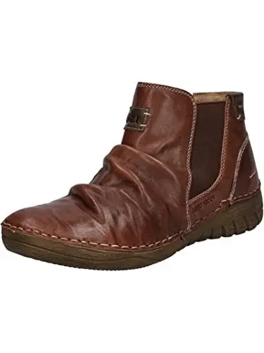 Produktbild: Josef Seibel Damen Chelsea Boots Felicia 03,Weite G (Normal),Wechselfußbett,uebergangsstiefel,Schlupfstiefel,flach,Braun (rost-Kombi),40 EU