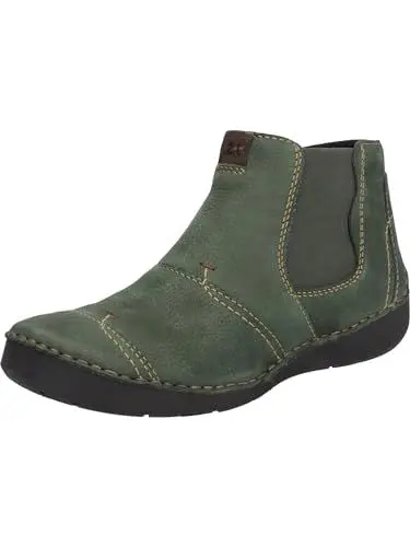 Produktbild: Josef Seibel Damen Chelsea Boots Fergey 55,Weite G (Normal),Wechselfußbett,uebergangsschuhe,uebergangsstiefel,flach,Bootee,grün,37 EU
