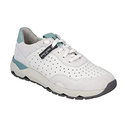 Produktbild: Josef Seibel Damen Low-Top Sneaker Jonah 02,Weite G (Normal),Wechselfußbett,Sportschuhe,Freizeitschuhe,Laufschuhe,Weiß (Weiss-Azur),37 EU