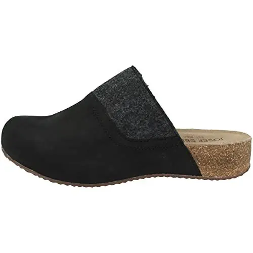Produktbild: Josef Seibel Damen Pantoletten Tonga 68, Frauen Pantoletten,Weite G (Normal),Ladies,Schlupfschuhe,schluepfschuhe,Slipper,schwarz,37 EU / 4 UK