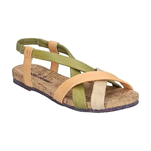 Produktbild: Josef Seibel Damen Riemchensandalen Henriette 01,Weite G (Normal),Lady,Ladies,Sommerschuhe,Freizeitschuhe,Grün (Oliv-Multi),38 EU