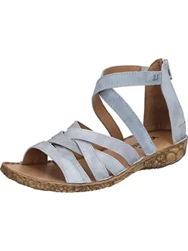 Produktbild: Josef Seibel Damen Riemchensandalen Rosalie 53,Weite G (Normal),Sommersandalen,bequem,flach,Sommerschuhe,Freizeitschuhe,Blau (SkyBlue),38 EU