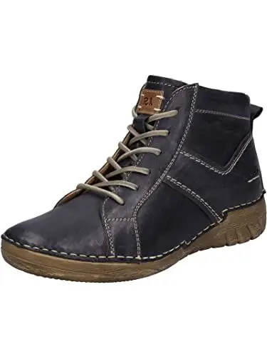 Produktbild: Josef Seibel Damen Schnürstiefeletten Felicia 01,Weite G (Normal),Wechselfußbett,Bootee,Booties,halbstiefel,Blau (Ocean-Kombi),40 EU