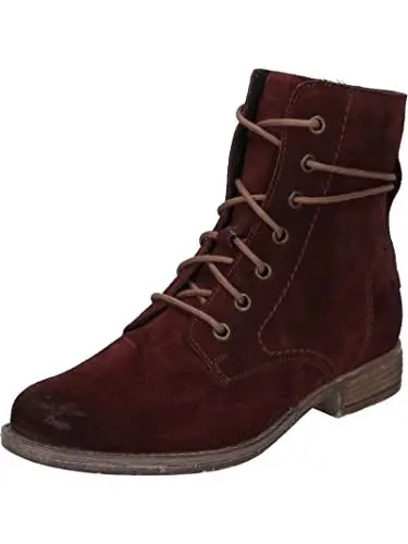 Produktbild: Josef Seibel Damen Schnürstiefeletten Sienna 70,Weite G (Normal),Wechselfußbett,uebergangsstiefel,schnürboots,Boots,Rot (Carmin),42 EU