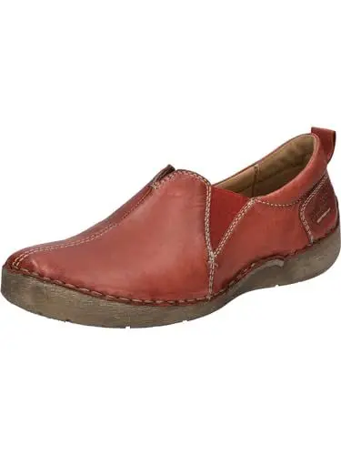 Produktbild: Josef Seibel Damen Slipper Fergey 70,Weite G (Normal),Wechselfußbett,Halbschuhe,Slides,Schlupfschuhe,schluepfschuhe,Loafer,rot,37 EU