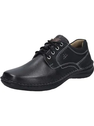Produktbild: Josef Seibel Herren Bequemschuhe New Anvers 06,Weite K (Extra weit),Wechselfußbett,schnürschuhe,bequem,flexibel,Winter,schwarz / 49-100,45 EU