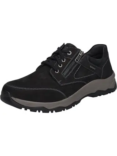 Produktbild: Josef Seibel Herren Low-Top Sneaker Leroy 55,Weite H (Weit),Wechselfußbett,wasserdicht,schnürer,Halbschuhe,Sportschuhe,schwarz,45 EU