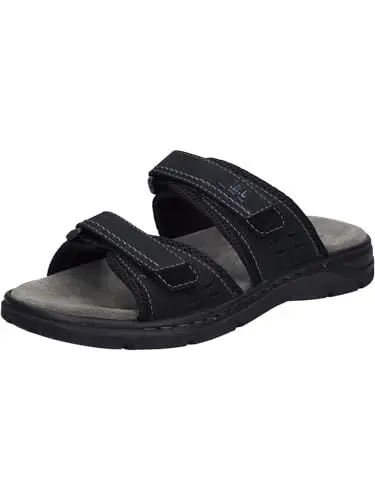 Produktbild: Josef Seibel Herren Riemchensandalen Marlon 01,Weite G (Normal),Wechselfußbett,Sommersandalen,bequem,flach,Sommerschuhe,schwarz,45 EU