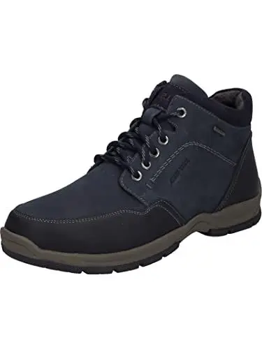 Produktbild: Josef Seibel Herren Schnürstiefel Lenny 52,Weite K (Extra weit),Wechselfußbett,wasserdicht,uebergangsschuhe,Boots,Blau (Ocean-Kombi),45 EU