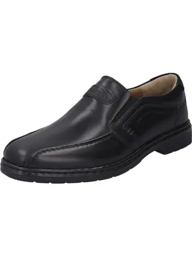 Produktbild: Josef Seibel Herren Slipper Alastair 03,Weite K (Extra weit),Wechselfußbett,Halbschuhe,Schlupfschuhe,schluepfschuhe,schwarz,43 EU