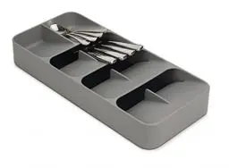 Produktbild: Joseph Joseph Drawer Store - Großer kompakter Besteckschubladen-Organizer, 8 Fächer, für 48 Teile - Grau