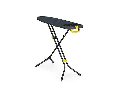Produktbild: Joseph Joseph Glide Plus Bügeltisch mit kompakten Beinen und integrierter Dampfbügeleisenablage, 110 x 33 cm, Tropfsicherer, super saugfähiger Baumwollbezug, Schwarz/Blau