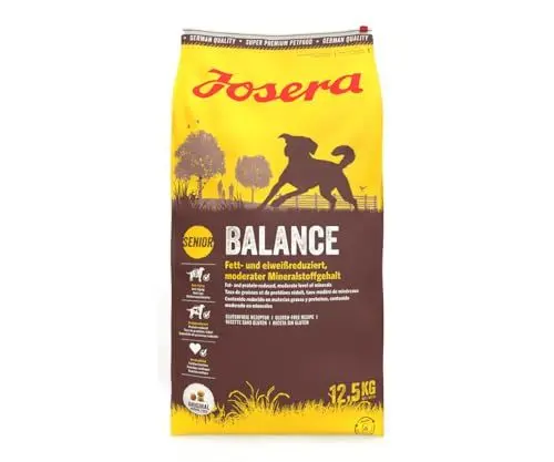 Produktbild: JOSERA Balance (1 x 12,5 kg) | Senior | Premium Trockenfutter für ausgewachsene ältere Hunde | Geflügel & Reis | fett- und eiweißreduziert speziell für Senioren | weizenfrei | Hundefutter | 1er Pack