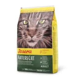 Produktbild: JOSERA NatureCat (1 x 10 kg) | Adult | Premium Trockenfutter für ausgewachsene Katzen | Lachs & Geflügel | erlesene Kräuter & gesunde Früchte | getreidefrei | Katzenfutter | 1er Pack