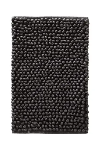 Produktbild: JOTEX Hills Badteppich, Popcorn Badematte, Baumwolle und Polyester Mix - Grau, 80x120 cm