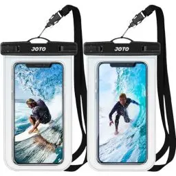 Produktbild: JOTO 2 Stück Wasserdicht Handyhülle Waterproof Phone Case IPX8 Unterwasser Wasserdicht Handytasche für iPhone 15 14 13 12 11Pro Max Plus Galaxy S23 S22 bis 7 Zoll –Klar