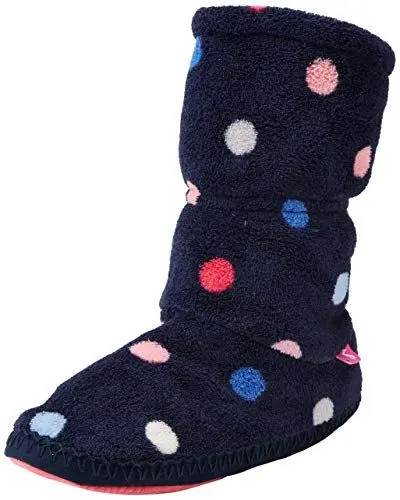 Produktbild: Joules Mädchen Padabout Hohe Hausschuhe, Blau (Navy Multi Spot Navmltspt), 28/30 EU