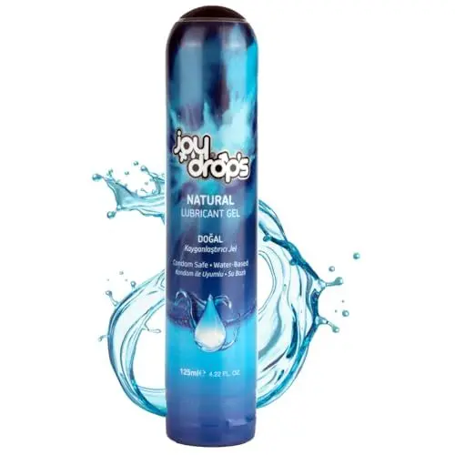 Produktbild: JOY DROPS Gleitgel Gel Wasserbasis für Männer Frauen, Lubricant Gel für Analverkehr, Spielzeug Kondom Kompatibel, Langanhaltend, Nicht Klebend, Kein Aromageschmack, pH-Wert, 125 Ml, Natural