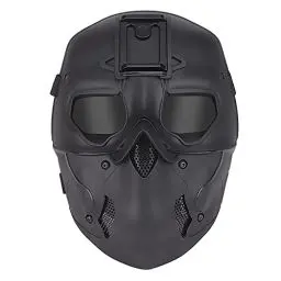 Produktbild: JOYASUS Taktische Maske Airsoft Paintball Gray Lens Skull Full Face Maske für Halloween Jagd CS Wargame