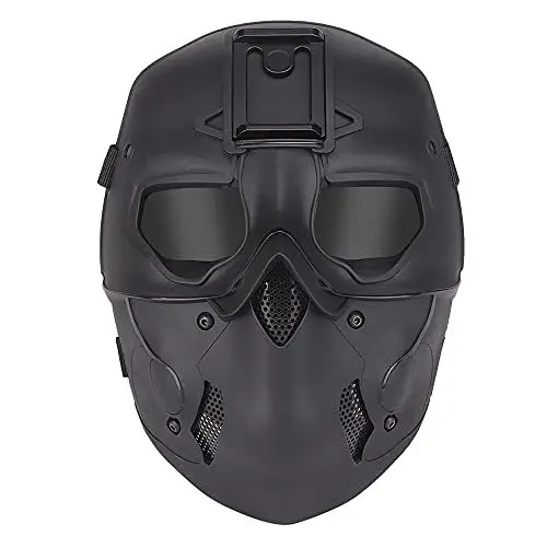 Produktbild: JOYASUS Taktische Maske Airsoft Paintball Gray Lens Skull Full Face Maske für Halloween Jagd CS Wargame