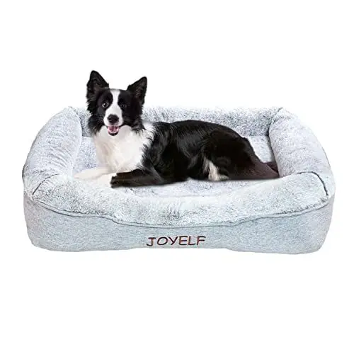 Produktbild: JOYELF Large Memory Foam Hundebett Orthopädisches Hundebett & Sofa mit abnehmbarem waschbarem Bezug und Abnehmbarer Matte