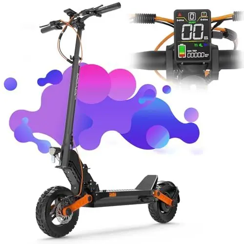 Produktbild: JOYOR E Scooter mit Straßenzulassung S5 Pro, 48V 26AH Akku mit Großer Kapazität, Maximale Reichweite 50–85 km, 500W Elektroroller, Ausgestattet mit 10-Zoll-Reifen