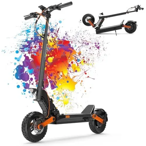 Produktbild: JOYOR S5 E Scooter, Elektroroller Fährt 40-55 Km, 48V 13Ah Mit Doppeltem Hydraulischem Bremssystem Und Doppelter Stoßdämpfung, Electric Scooters, Faltbarer E Roller Mit 10