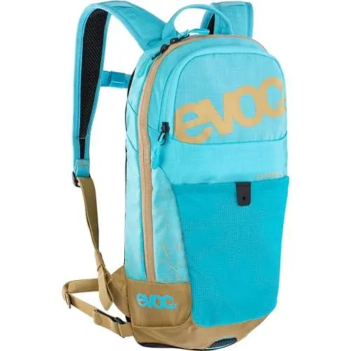 Produktbild: EVOC JOYRIDE 4 Kinderrucksack, leichter Rucksack für Ausflüge & Outdoor Sport-Aktivitäten (Backpack mit 4l Stauraum, AIR TUNE SYSTEM, abnehmbarer Hüftgurt, 2l Trinkblasenfach), Neon Blau / Gold