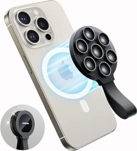 Produktbild: JOYROOM Handy Saugnapf Halterung, Magnet Handyhalterung mit MagSafe Kompatibel mit iPhone 15/14/13/12, Magnetische Handyhalterung für Dusche, TikTok Ersteller, Videos und Selfies