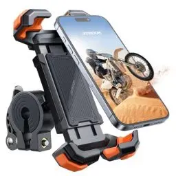 Produktbild: JOYROOM Handyhalterung Fahrrad Lenker,<strong>165mph Wind Anti-Shake:</strong> Handyhalterung Motorrad, <strong>5S Schnellmontage:</strong> Handy Halterung Fahrradlenker,<strong>360° Drehbar:</strong> Handyhalter Fahrrad für 4.7''-7.0'' Handys (Farbe)