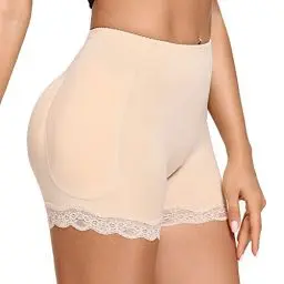 Produktbild: Joyshaper Damen Butt Lifter Höschen Hüfte Push Up Slip Po Heber Unterhose Hip Enhancer Shapewear Gepolstert Miederhose Seamless Miederslip Beige M