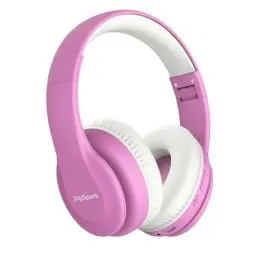Produktbild: JoySpark Bluetooth Kinder Kopfhörer, Kinderkopfhörer Over-Ear mit 85/94dB Lautstärkebegrenzung, 60 Stunden Spielzeit, Bluetooth 5.3, eingebautes Mikrofon (Rosa)