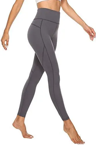 Produktbild: JOYSPELS Sporthose Damen, Sport Leggings Damen Sportleggins Lang Yogahose Leggins, Grau S