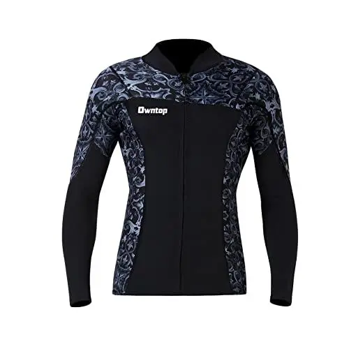 Produktbild: Joysummer Herren Damen Neoprenanzug Top - 3mm Neopren Neoprenanzug Jacke, Langarm Tauchanzug Rash Guard für Tauchen Surfen Schnorcheln UPF 50+, M