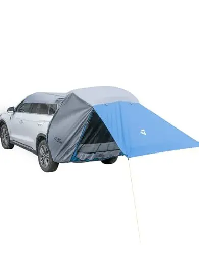 Produktbild: JOYTUTUS Auto SUV Heckklappenzelt, Universal wasserdicht Heckzelt, Campingzelt mit Moskitonetz, Heckklappe Vordach Sonnenschutz für Trekking, Camping, Outdoor, Hiking(Ohne Stange)