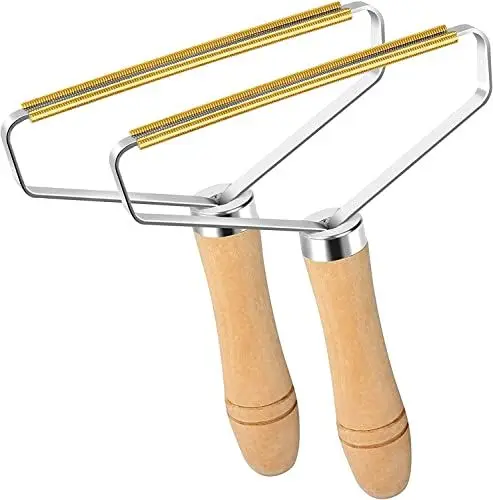 Produktbild: Tragbarer Fusselentferner, 2 Stück Fusselentferner, Fusselentferner Tierhaare, Portable Lint Remover, Doppelseitiger Manueller Haarentferner zum Entfernen von in Carpet und Möbeln