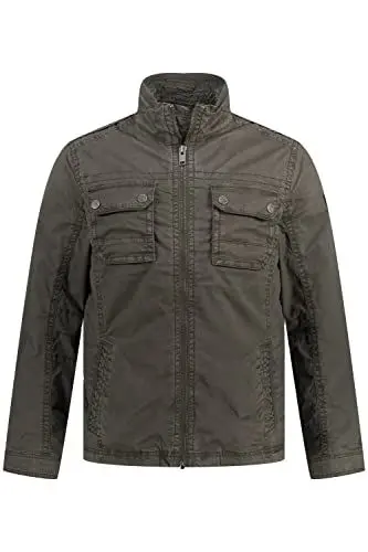 Produktbild: JP 1880 Herren Baumwolljacke Jacke, dunkel Oliv, 7XL