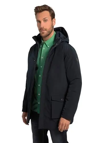 Produktbild: JP 1880 Herren Funktions FLEXNAMIC, Outdoor, Doppelfunktion, Kapuze, bis 8 XL Jacke, Navy Blau, XXL Größen