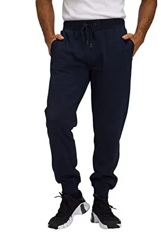 Produktbild: JP 1880 Herren Lange sweatpants med manchetter Hose, Dunkel Marine, 3XL EU