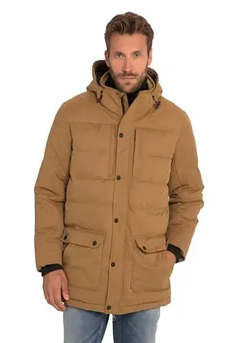 Produktbild: JP 1880 Herren, Outdoor, Kapuze, 2-Wege-Zipper Parka, tabakbraun, L Plus